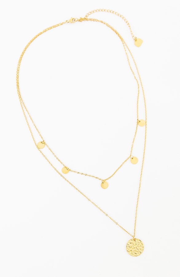 Coins Layer Ketting Goud – shoparchief