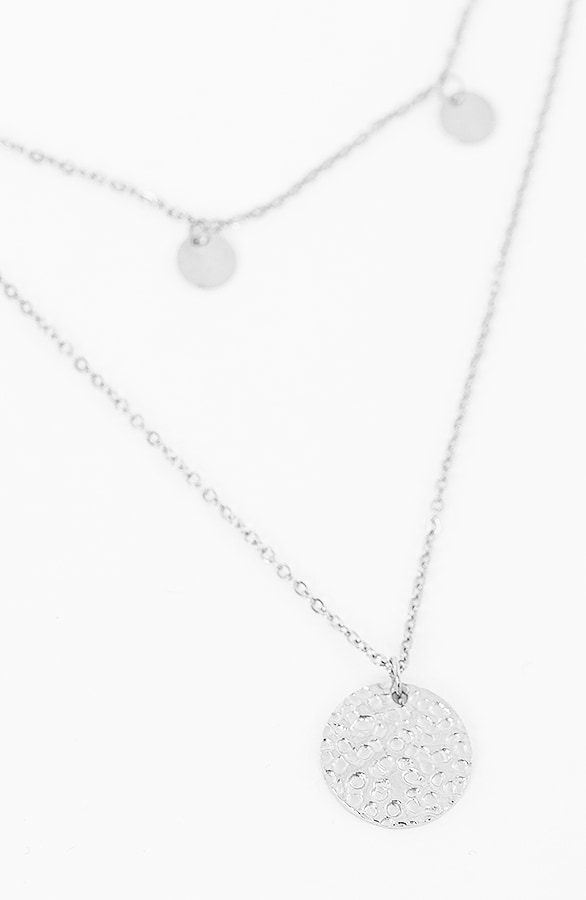 Coins Layer Ketting Zilver – shoparchief, foto 4