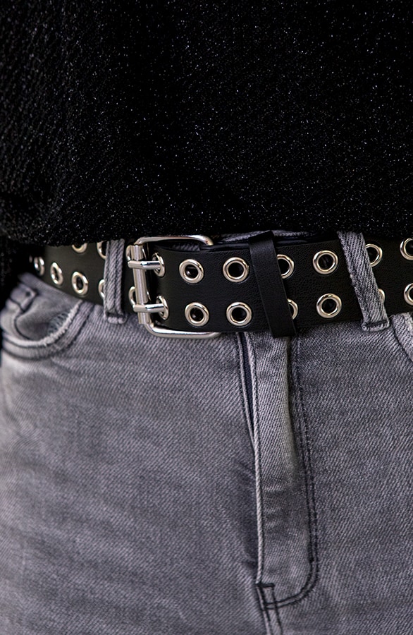 Leren Broek Riem Zilver – shoparchief, foto 4