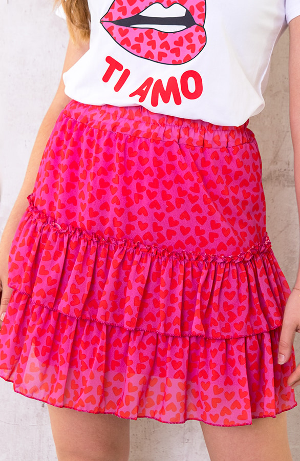 Limited Hartjes Laagjes Rok Roze – shoparchief