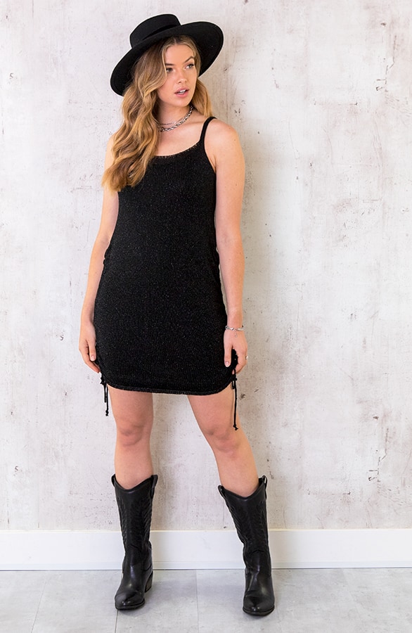 Lurex Jurk Zwart – shoparchief, foto 6