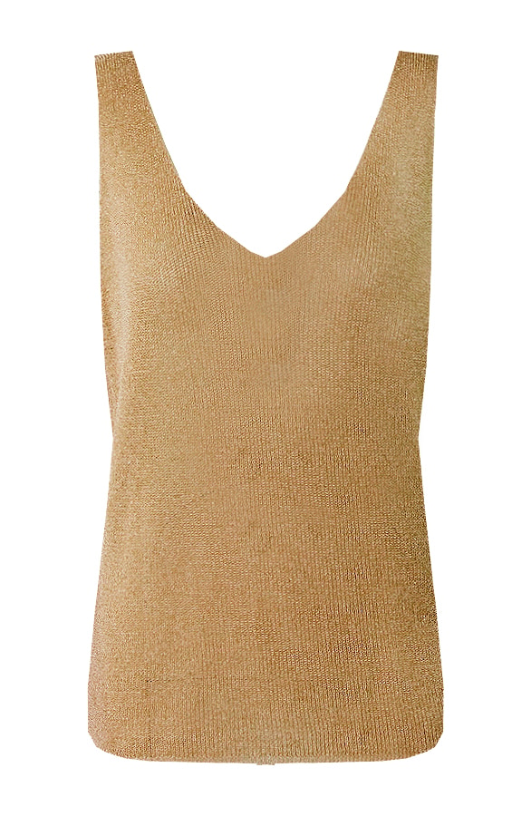 Lurex Top Loose Fit Brons – shoparchief