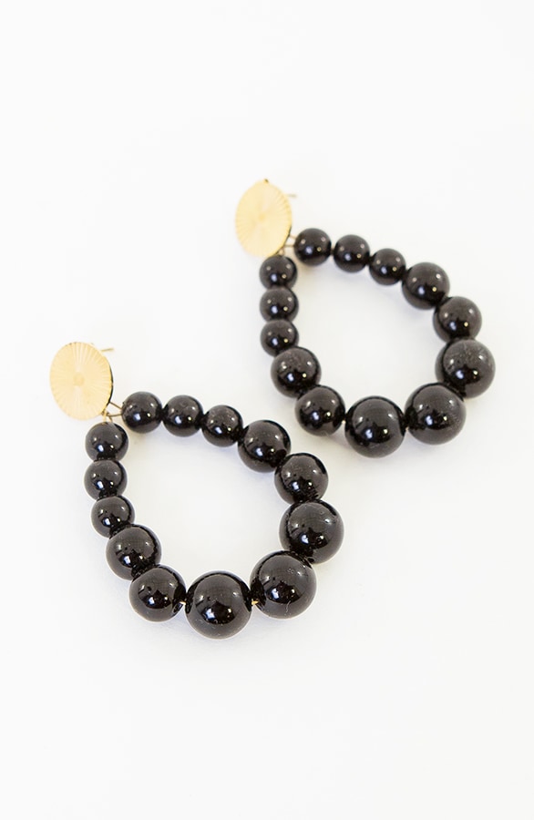 Luxury Beads Oorbellen Zwart – shoparchief