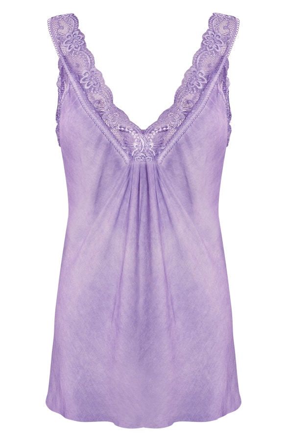 Luxury Kanten Top Paars – shoparchief