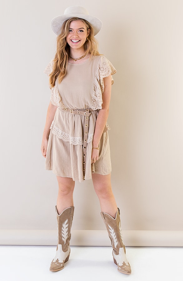 Marant Linnen Dress Beige – shoparchief, foto 12