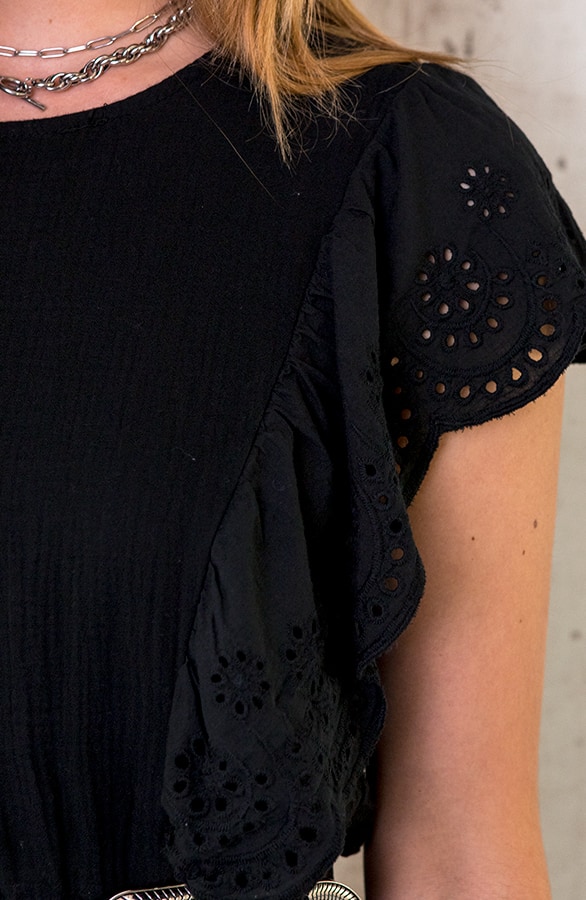 Marant Linnen Dress Zwart – shoparchief, foto 5
