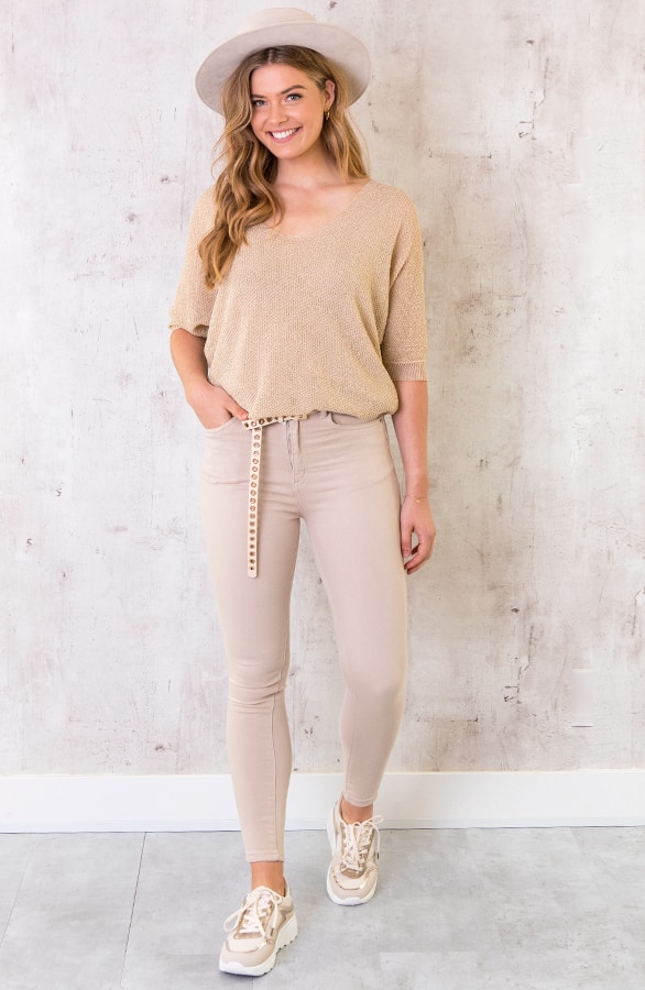 Oversized Lurex Top Goud – shoparchief, foto 6