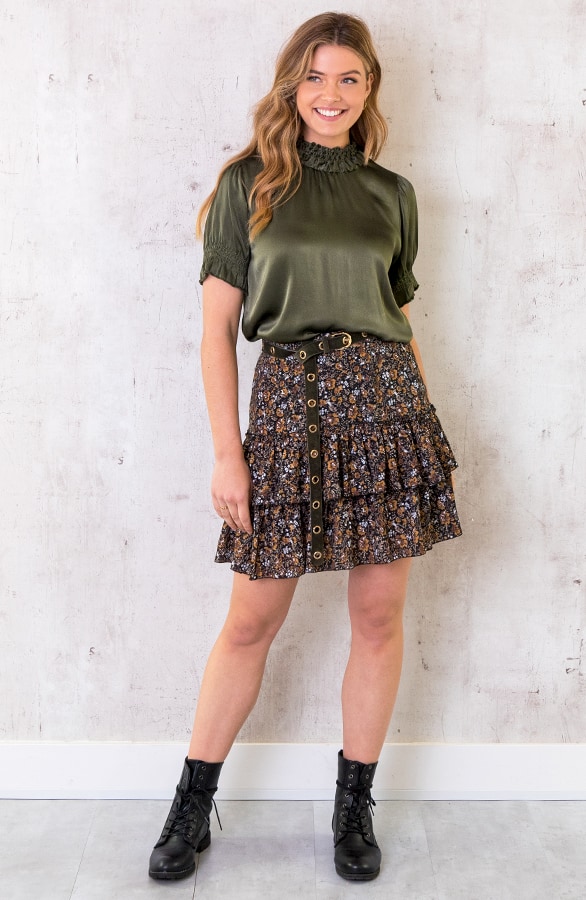 Satijnen Col Top Army – shoparchief, foto 5