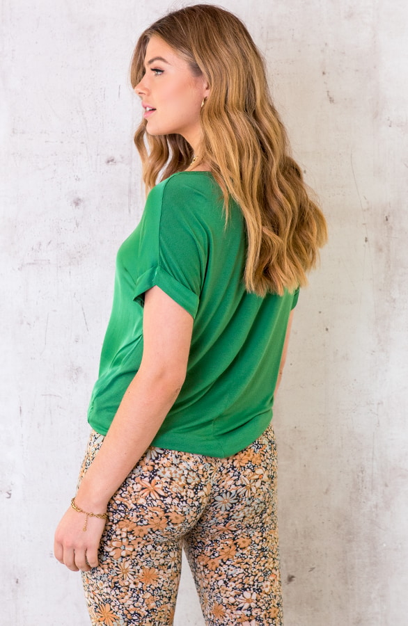 Silk Touch top Bright Green – shoparchief