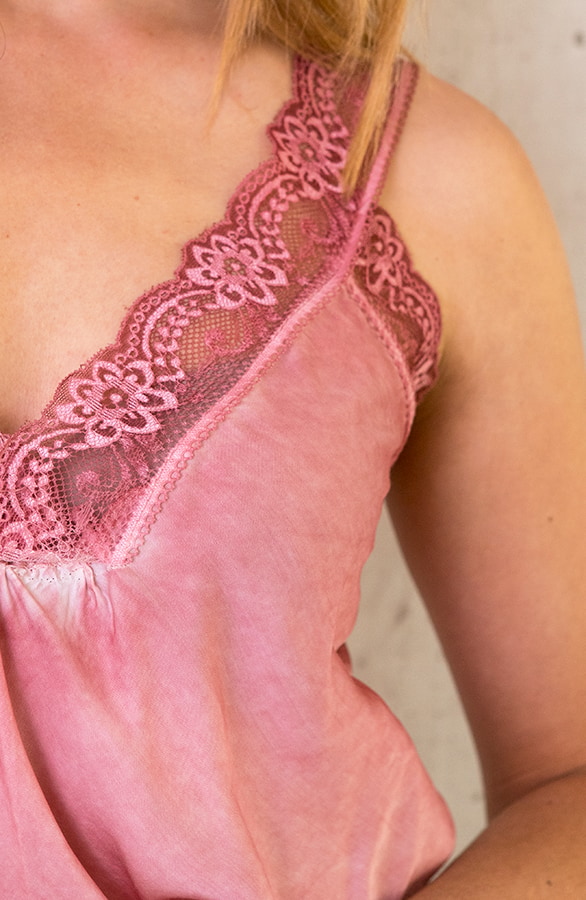 Luxury Kanten Top Dust Roze – shoparchief, foto 3