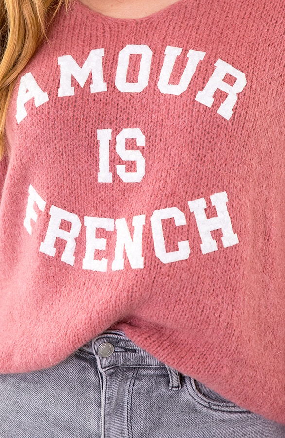 Amour Is French Trui Dust Roze – shoparchief, foto 3