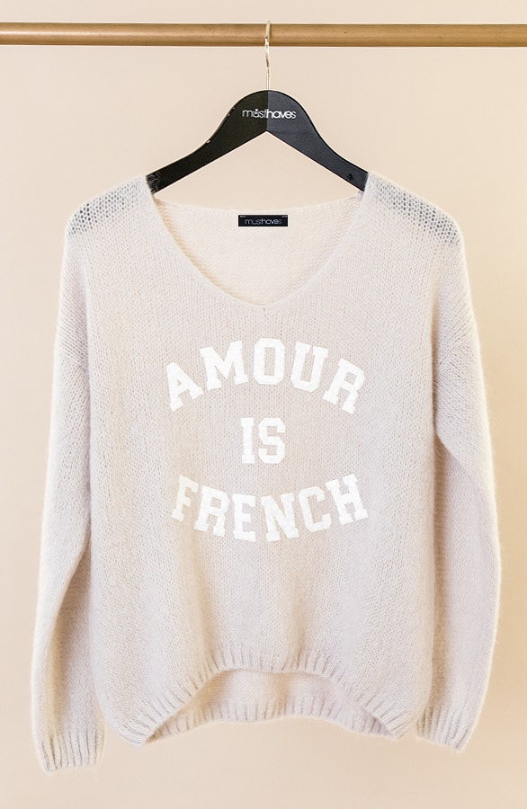 Amour is French Trui Beige – shoparchief, foto 5