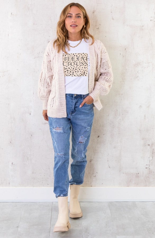 Cheetah Liciousss Top Beige – shoparchief, foto 10