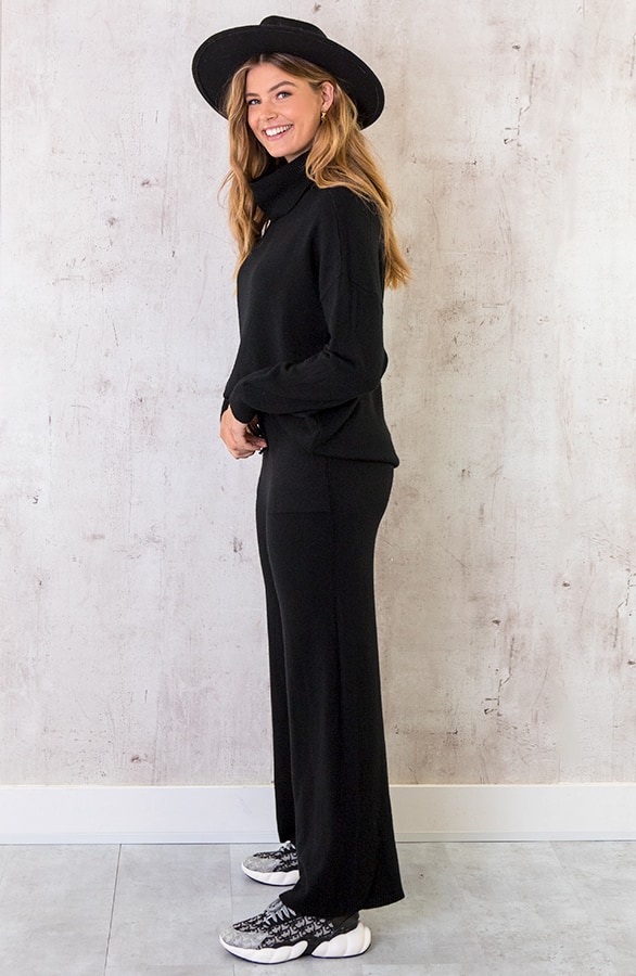 Chloe Soft Pants Zwart – shoparchief, foto 4