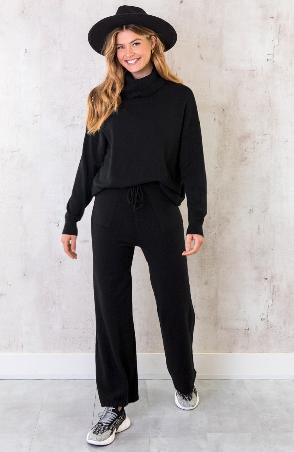 Chloe Soft Pants Zwart – shoparchief, foto 3