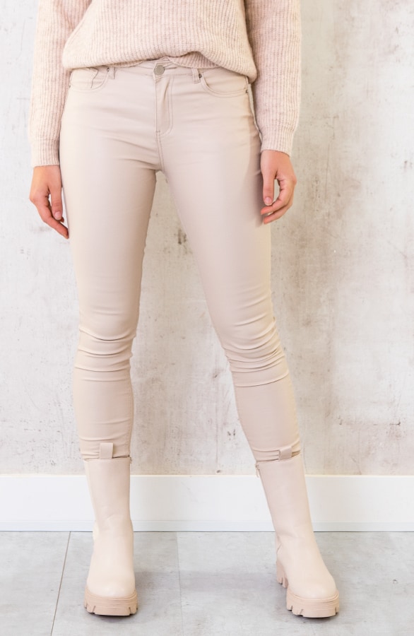 Long Chelsea Boots Beige – shoparchief, foto 4