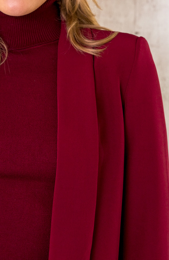 Dames Blazer Bordeaux – shoparchief, foto 4