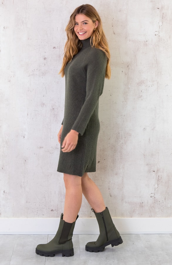 Gebreide Coljurk Oversized Army – shoparchief, foto 4