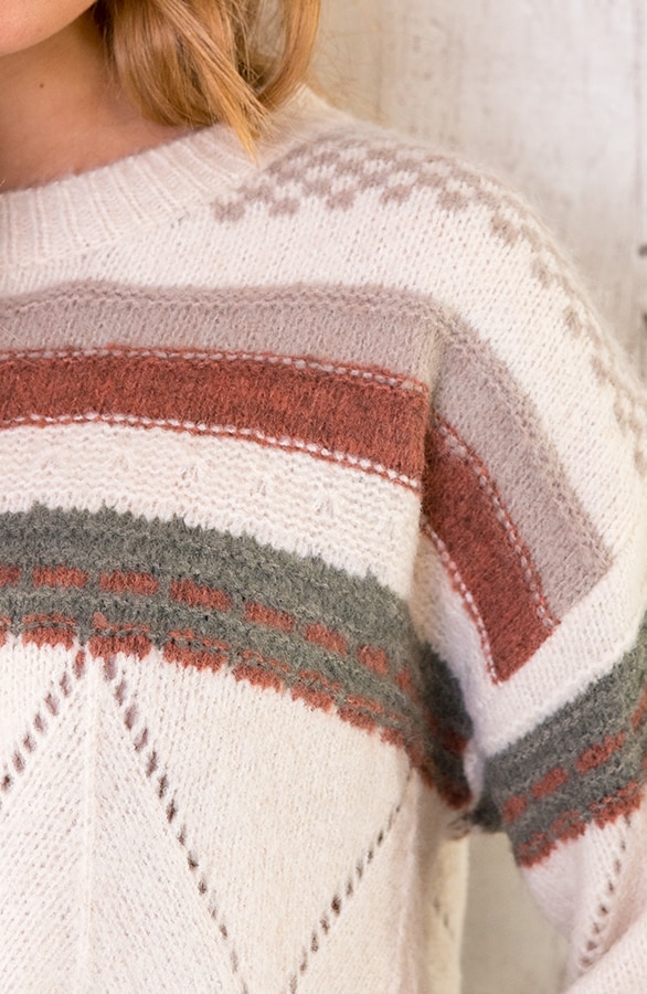 Gebreide Trui Met Print Multicolor – shoparchief, foto 6