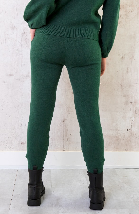 Jogging Broek Met Sierstiksel Smaragd – shoparchief, foto 3