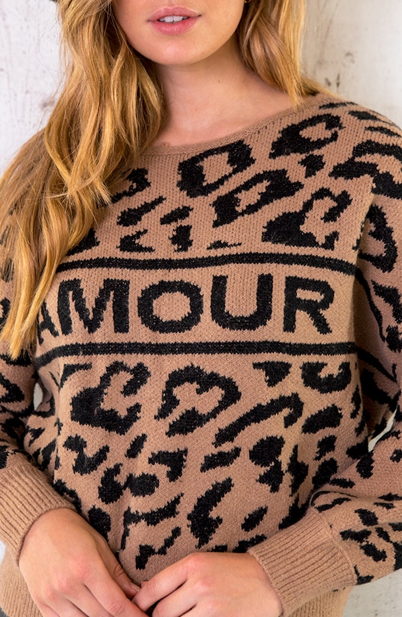 Leopard Amour Trui Taupe – shoparchief, foto 7