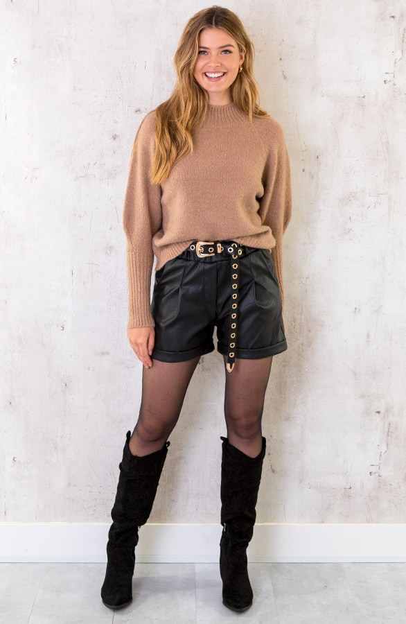 Lurex Sweater Camel – shoparchief, foto 6