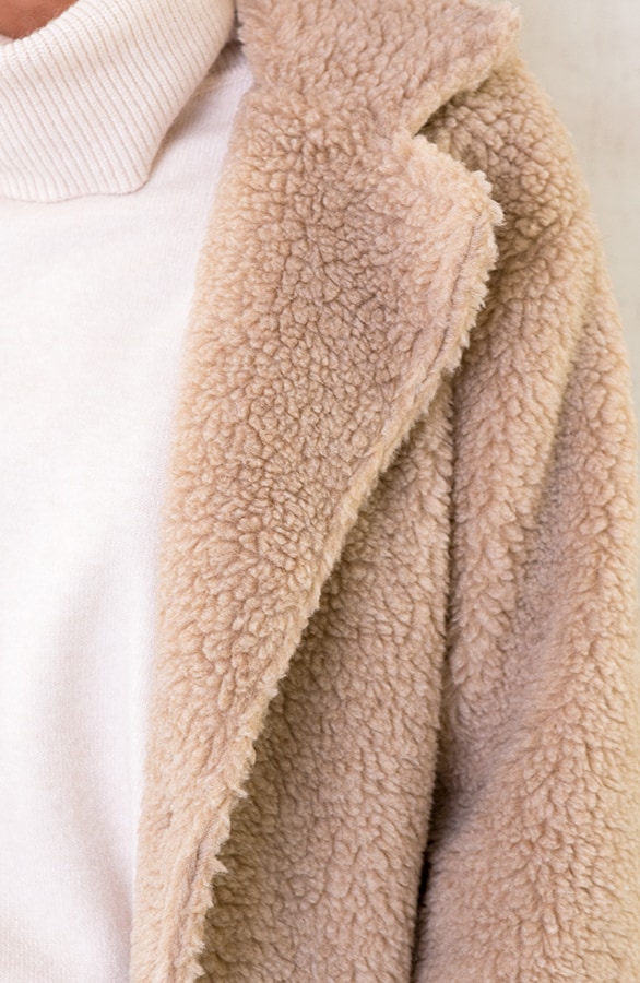 Midi Teddy Jacket Beige, Shoparchiv, Foto 3