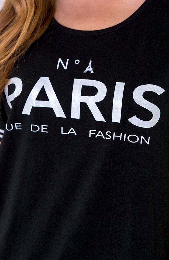 Oversized Tuniek Paris Zwart – shoparchief, foto 5