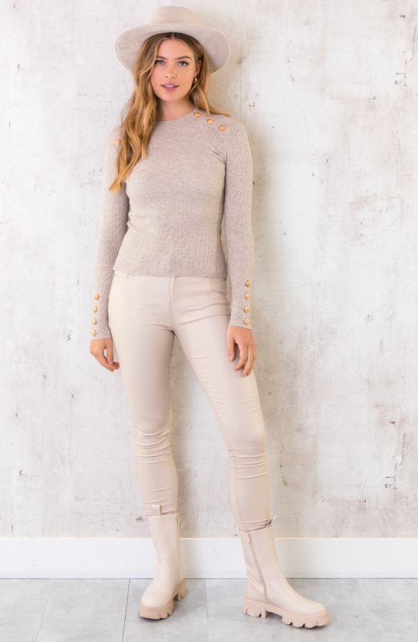 Sailor Rib Trui Taupe – shoparchief, foto 5