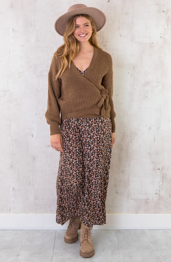 Strik Vest Gebreid Camel – shoparchief, foto 2