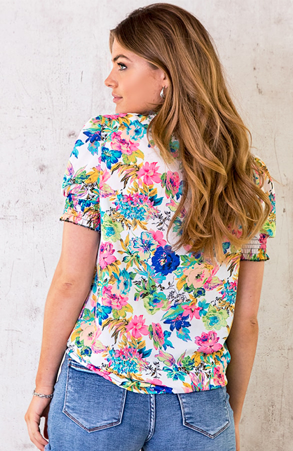 Tropical Col Top Multicolor – shoparchief, foto 3