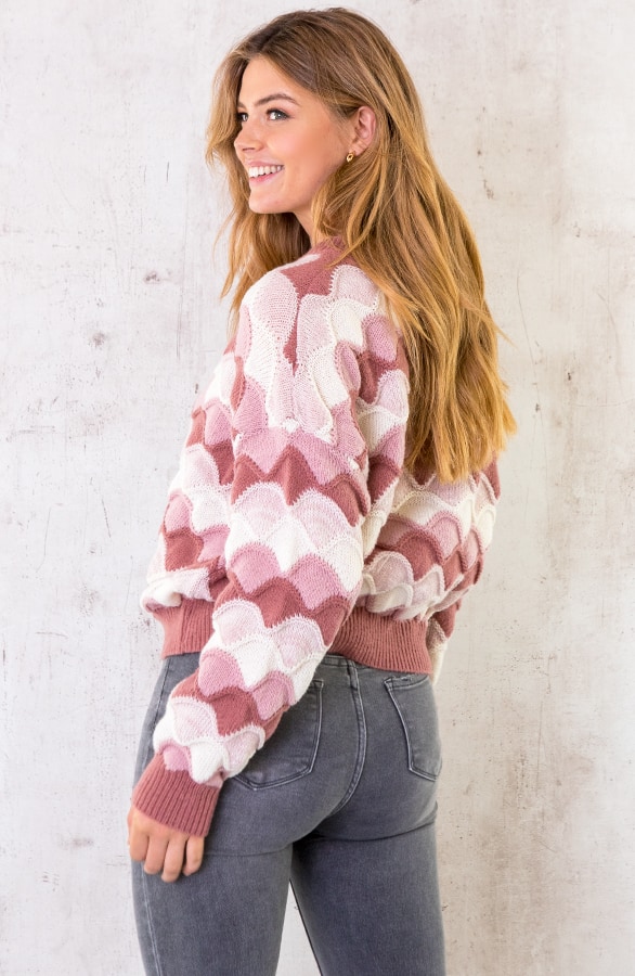Wavy Trui Oud Roze – shoparchief