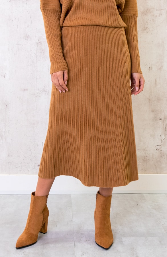 Yves Soft Skirt Camel – shoparchief