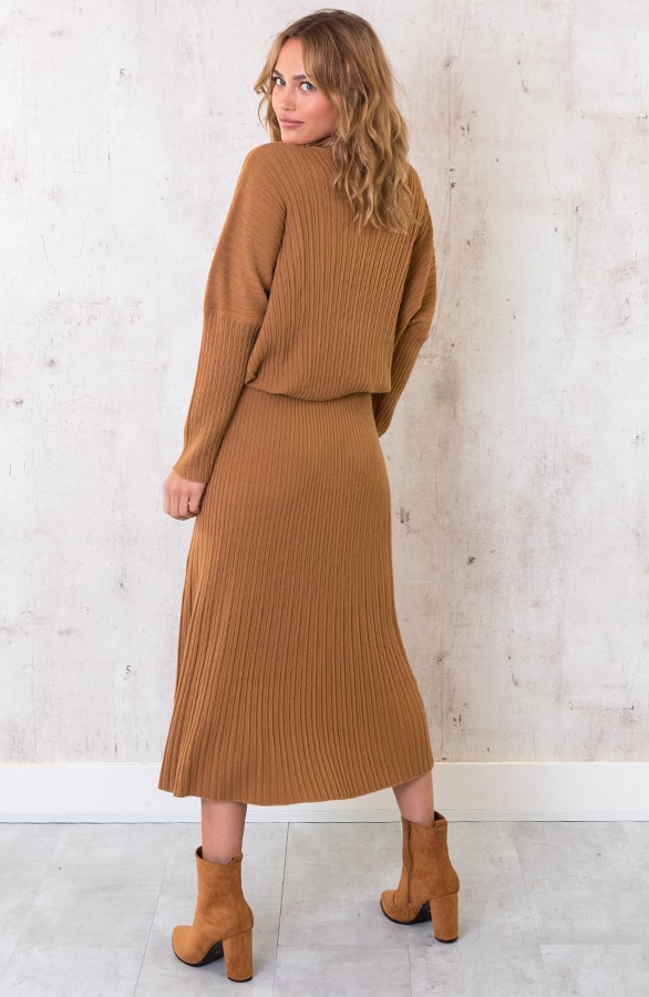 Yves Soft Skirt Camel – shoparchief, foto 3