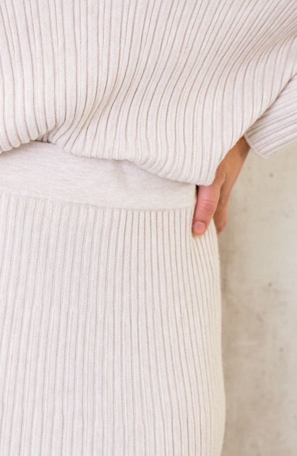 Yves Soft Skirt Light Beige – shoparchief, foto 5