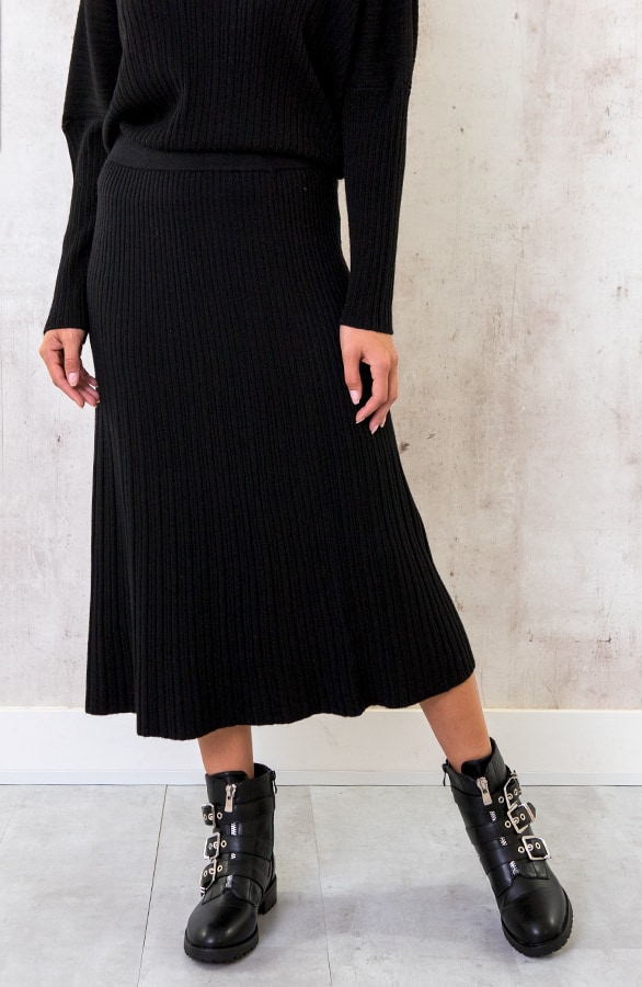 Yves Soft Skirt Zwart – shoparchief