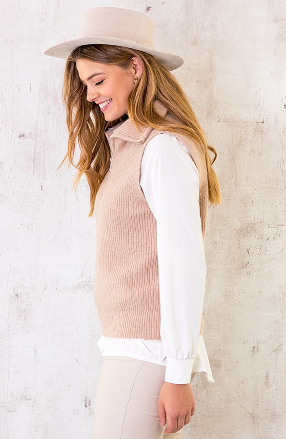 Zip Spencer Beige – shoparchief, foto 3