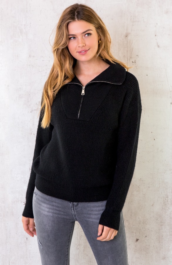 Zip Trui Black – shoparchief