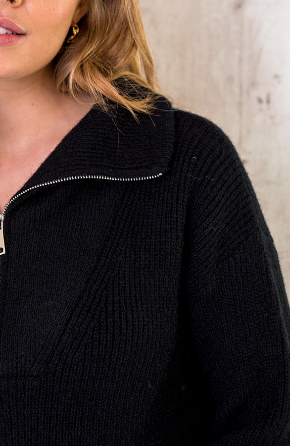 Zip Trui Black – shoparchief, foto 5