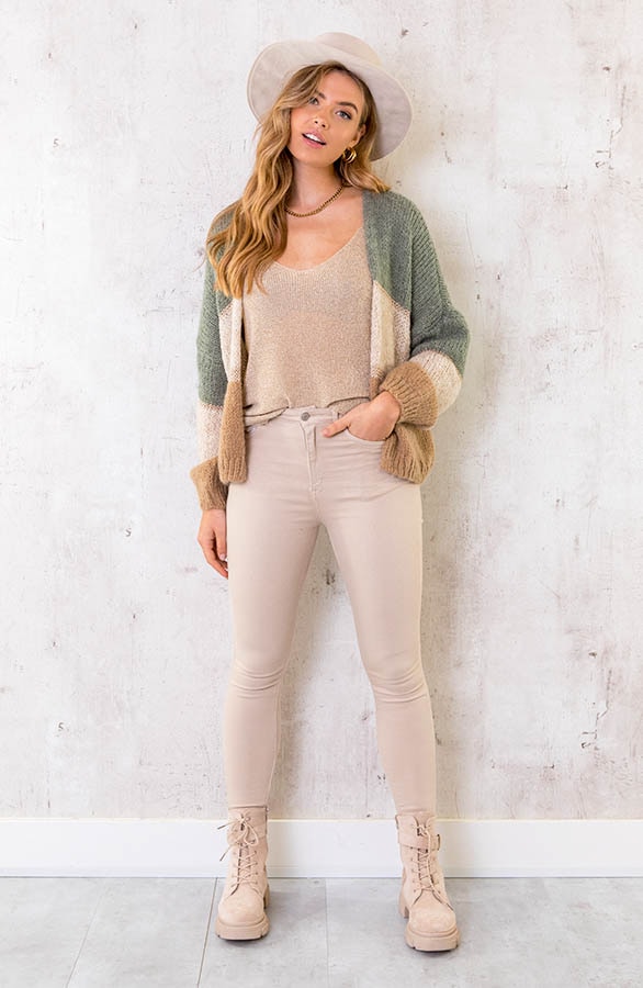 Banen Vest Met Lurex Army – shoparchief, foto 5