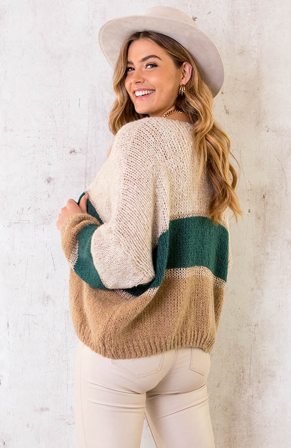 Banen Vest Met Lurex Smaragd – shoparchief, foto 3
