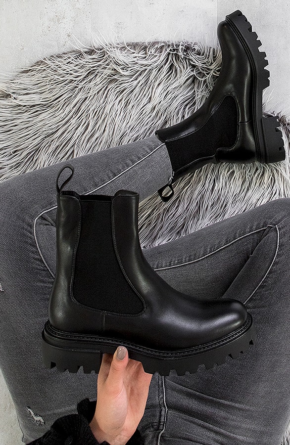 Lage Chelsea Boots Black – shoparchief