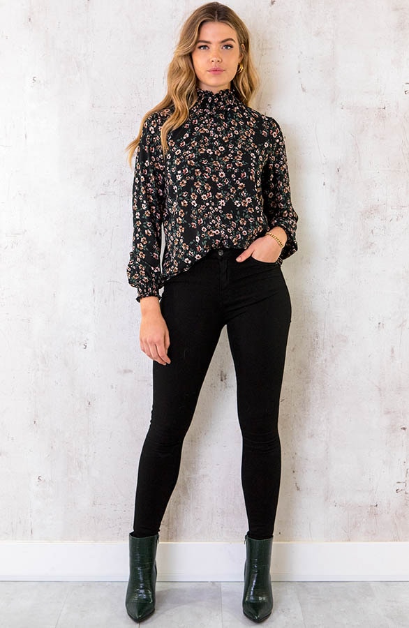 Col Blouse Bloemen – shoparchief, foto 4