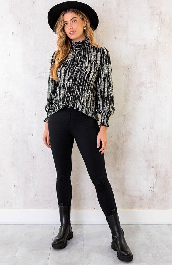 Rollkragen Bluse Print Deluxe, Shoparchiv, Foto 10