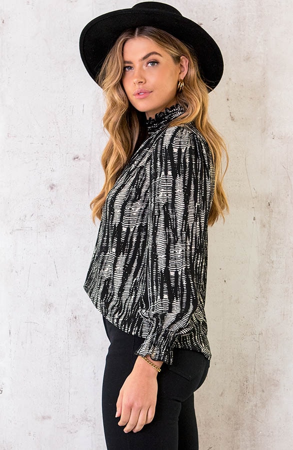 Rollkragen Bluse Print Deluxe, Shoparchiv, Foto 7