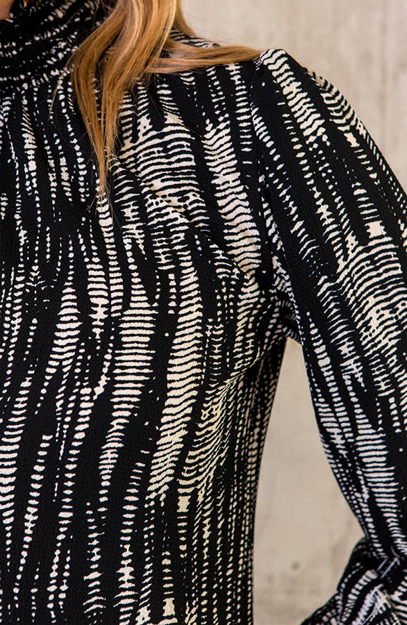 Rollkragen Bluse Print Deluxe, Shoparchiv, Foto 9