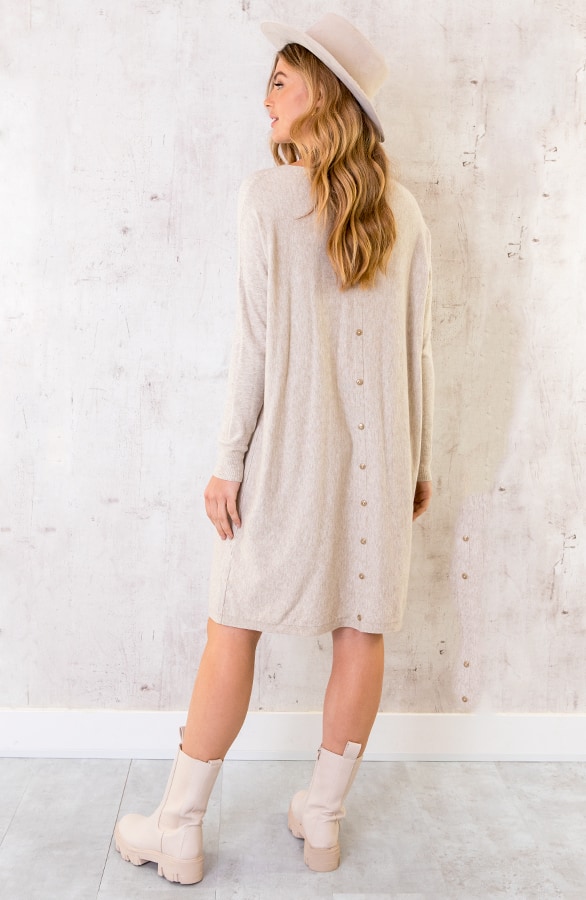 Comfy Knopf-Tunika Beige, Shoparchiv, Foto 3