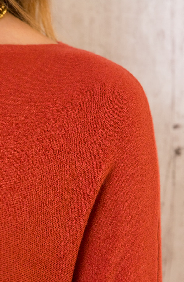 Comfy Knopen Tuniek Terracotta – shoparchief, foto 4
