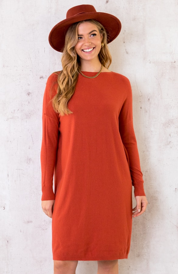 Comfy Knopen Tuniek Terracotta – shoparchief