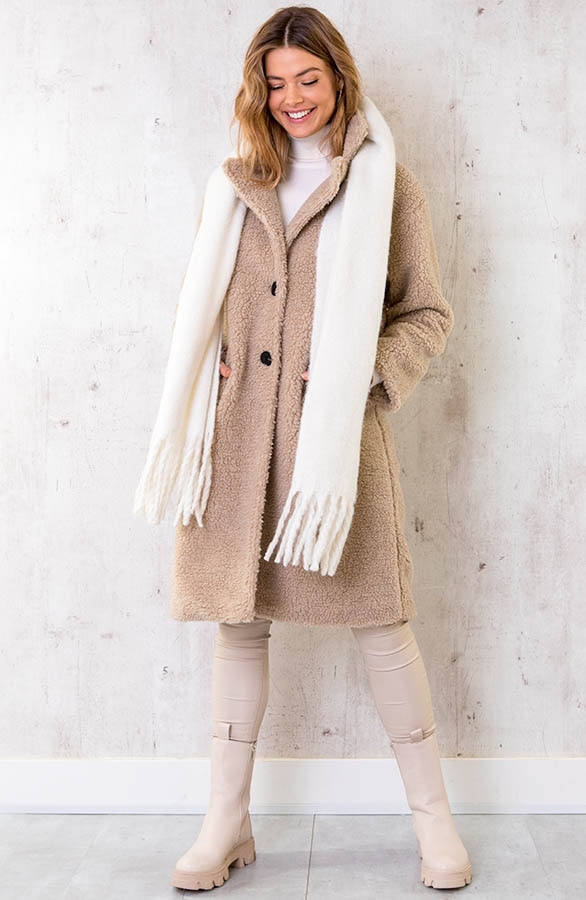 Essential Sjaal Ecru – shoparchief